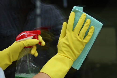 Professional upholstery cleaning in Hampstead on a fabric sofa