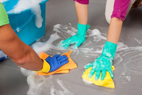 Professional cleaning team serving a Hampstead home