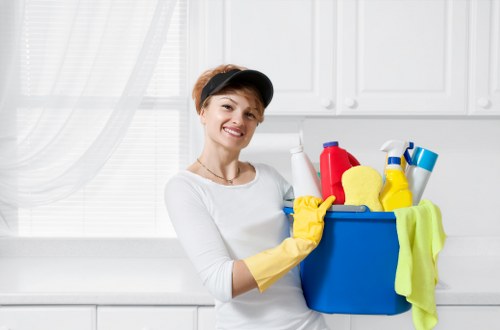 Delicate fabric upholstery cleaning in a Hampstead home