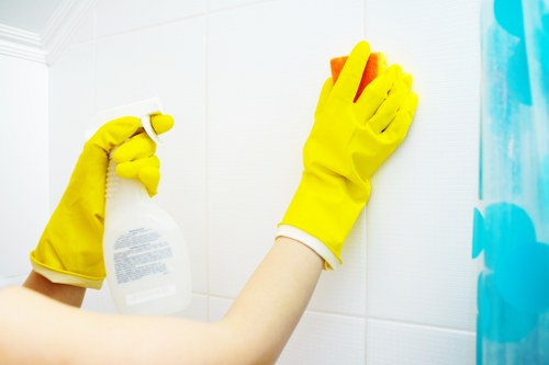 Reliable Hampstead cleaners working in a modern apartment