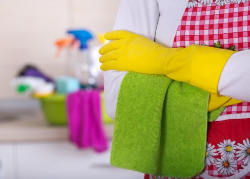 Experienced cleaner in Hampstead maintaining a tidy apartment
