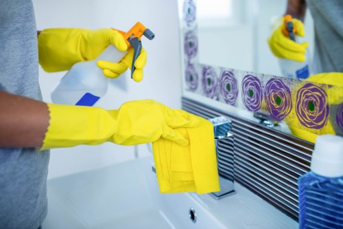 Professional deep cleaning in Hampstead focusing on kitchen and bathroom surfaces