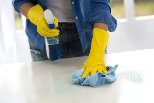 Carpets cleaner in Hampstead removing stains from a hallway carpet